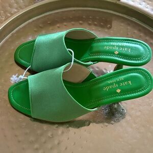 Kate Spade Vibrant Green Slide Sandals